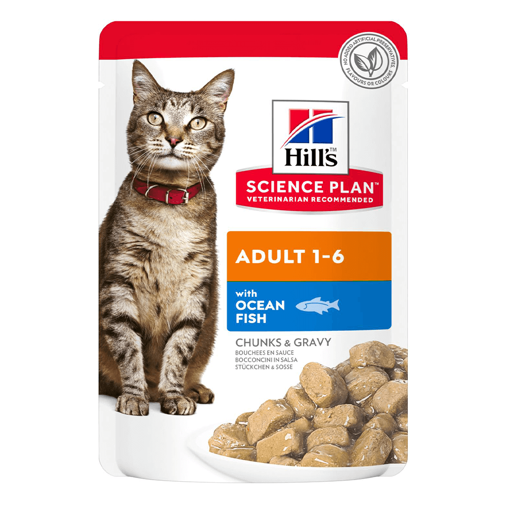Hill's Science Plan Adult Cat Wet Food Ocean Fish Pouches