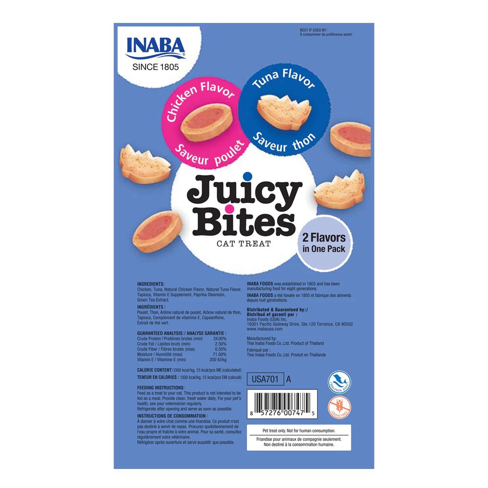 Inaba Juicy Bites Tuna & Chicken Flavor Cat Treats
