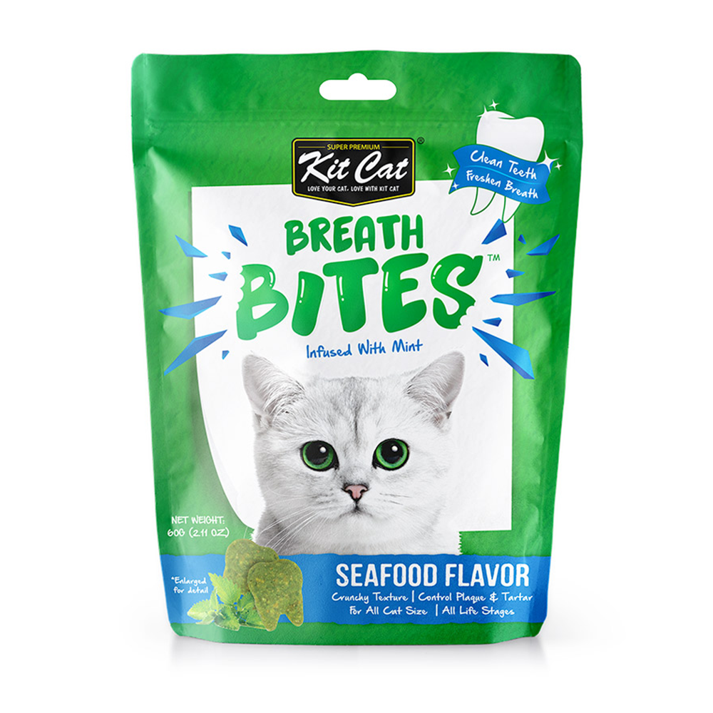 Kit Cat Breath Bites Seafood Cat Treats