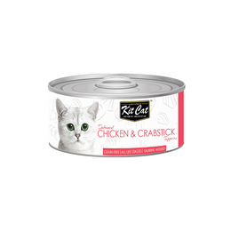 Load image into Gallery viewer, Kit Cat Deboned Chicken &amp; Crabstick Wet Cat Food
