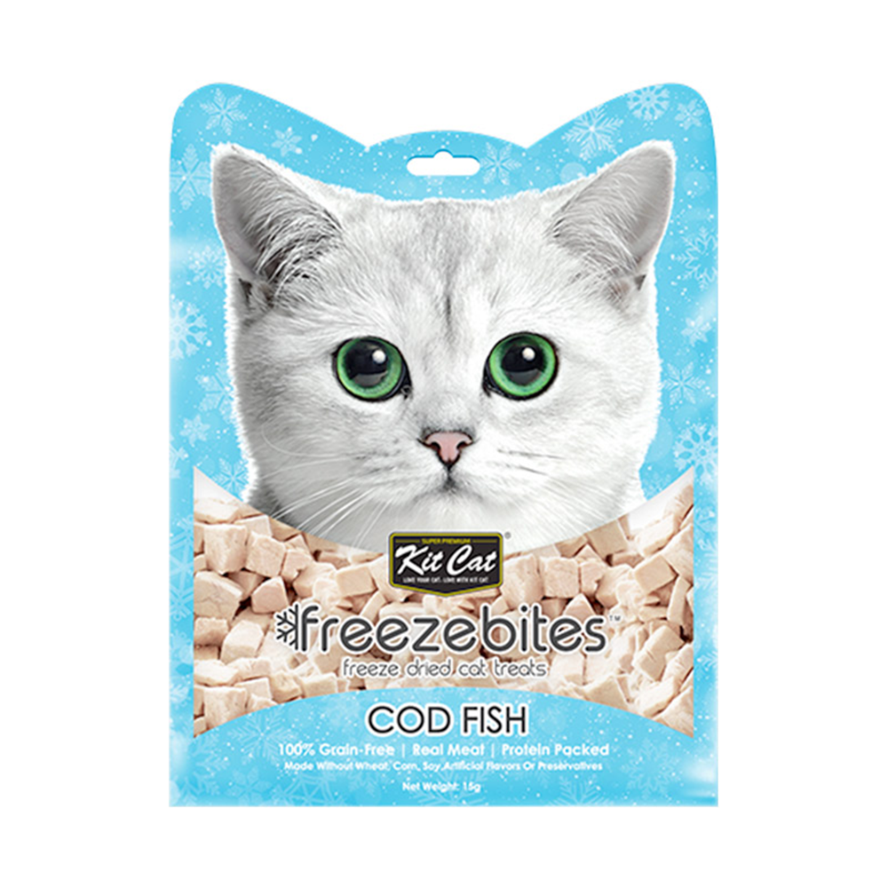 Kit Cat Freezebites Freeze Dried Codfish Cat Treats