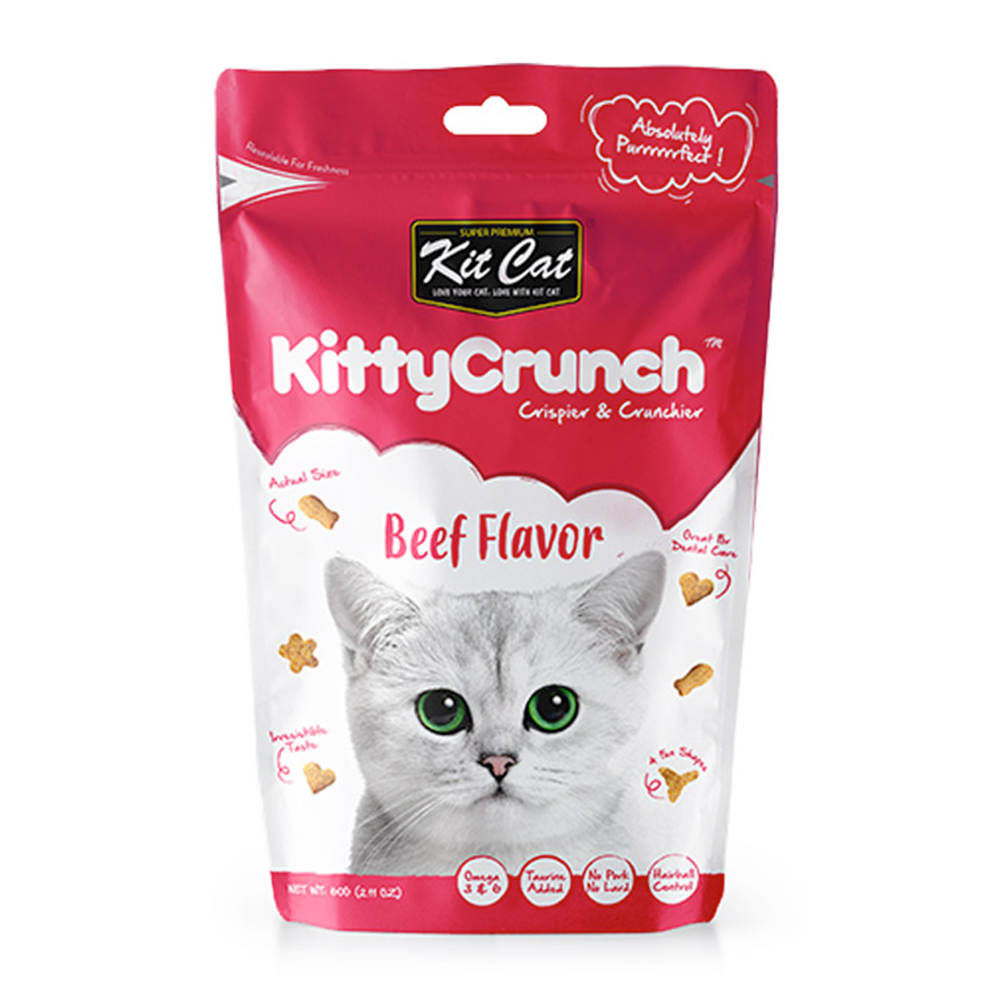 Kit Cat Kitty Crunch Beef Flavor Cat Treats
