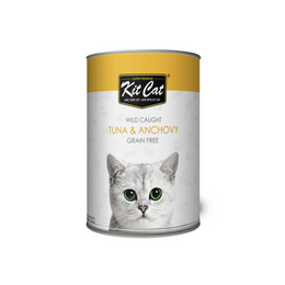 Load image into Gallery viewer, Kit Cat Wild Caught Tuna &amp; Anchovy Wet Cat Food
