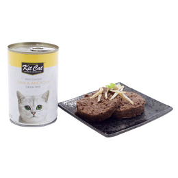 Load image into Gallery viewer, Kit Cat Wild Caught Tuna &amp; Anchovy Wet Cat Food
