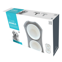 Load image into Gallery viewer, M-PETS Combi Double Bowl Grey
