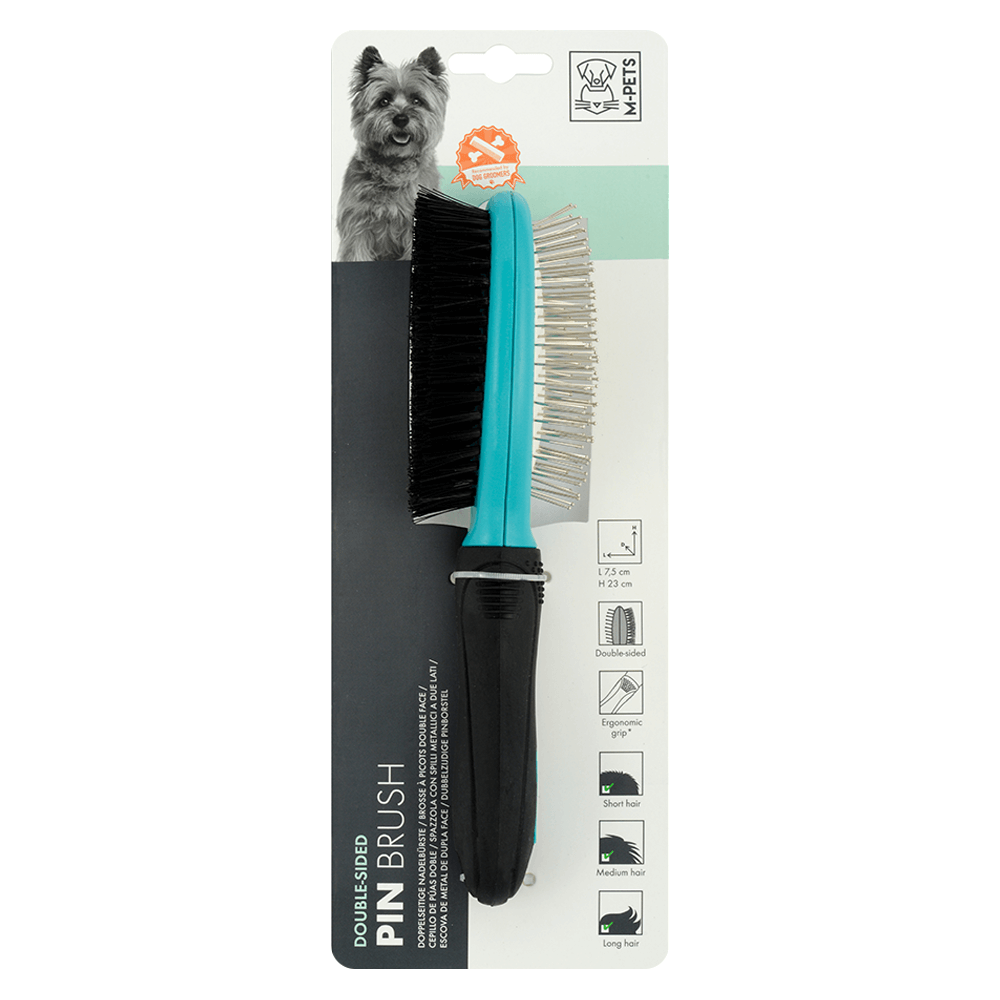 M-PETS Double Sided Pin Brush