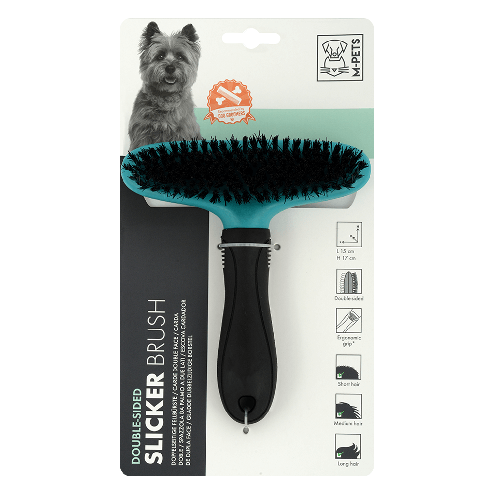 M-PETS Double Sided Slicker Brush