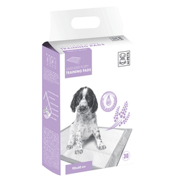 Load image into Gallery viewer, M-PETS Lavender Training Pads 30 Pack

