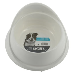 Load image into Gallery viewer, M-PETS Melamine Single Fashion Bowl White
