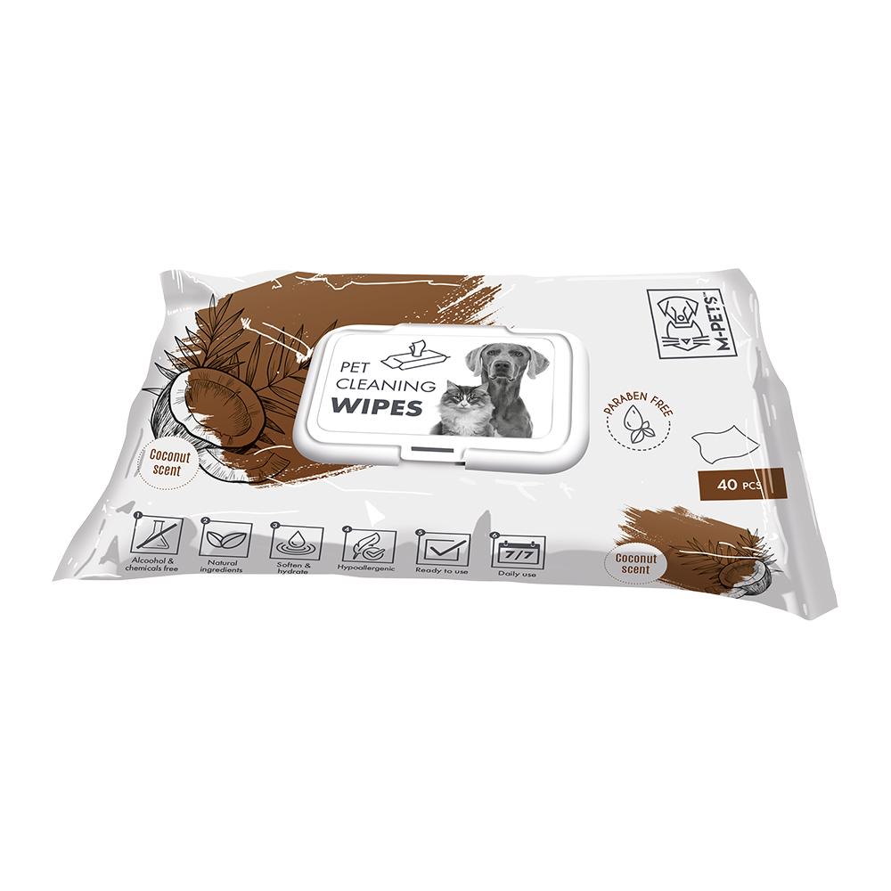 M-PETS Pet Cleaning Wipes Coconut