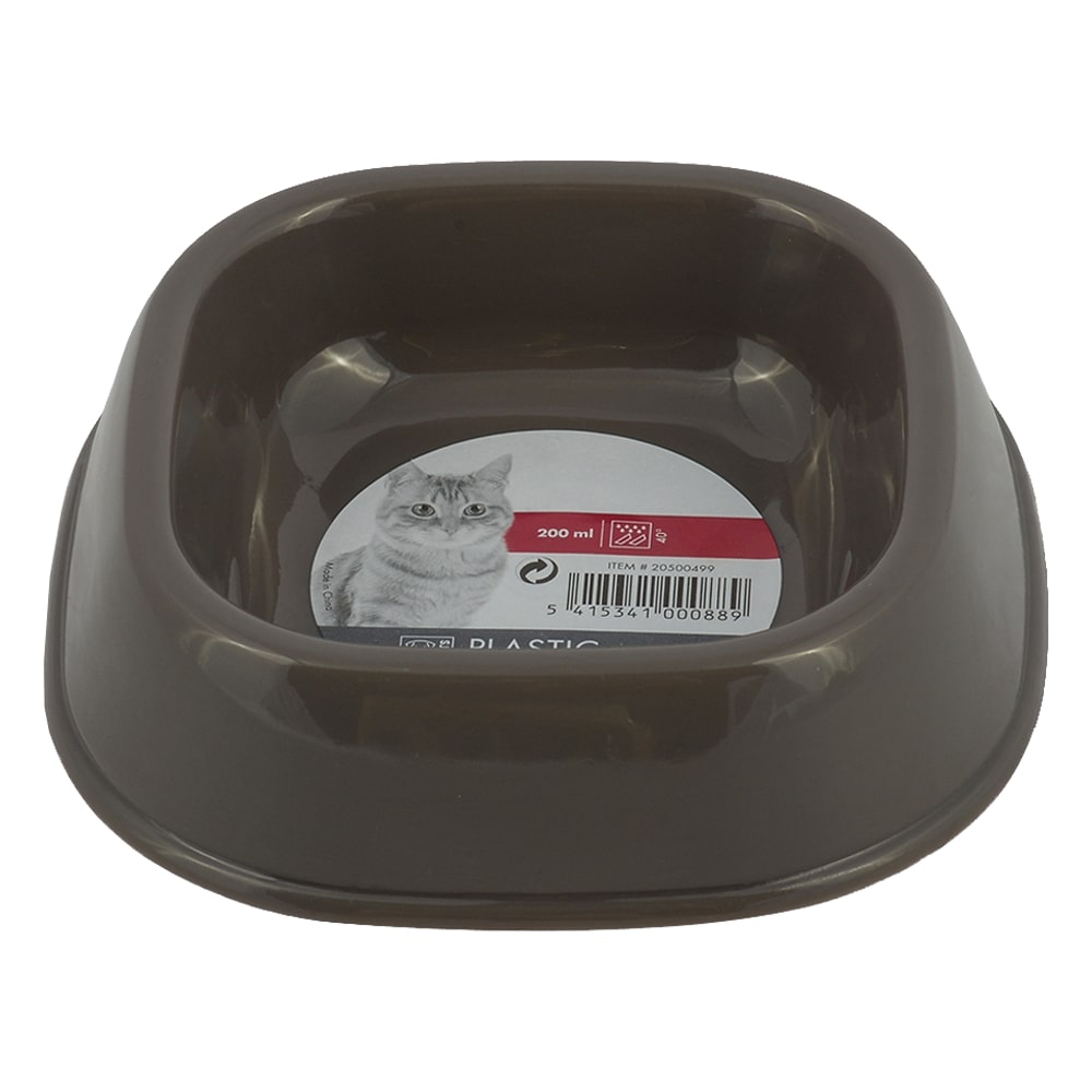 M-PETS Plastic Single Bowl Grey