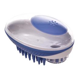 Load image into Gallery viewer, M-PETS Rubeaz Soap Dispenser &amp; Brush Blue
