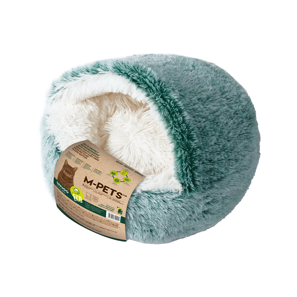 M-PETS Snugo Eco Cat Bed Green
