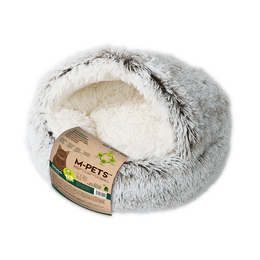 Load image into Gallery viewer, M-PETS Snugo Eco Cat Bed Grey
