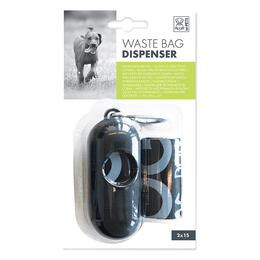 Load image into Gallery viewer, M-PETS Waste Bag Dispenser Black +30 bags
