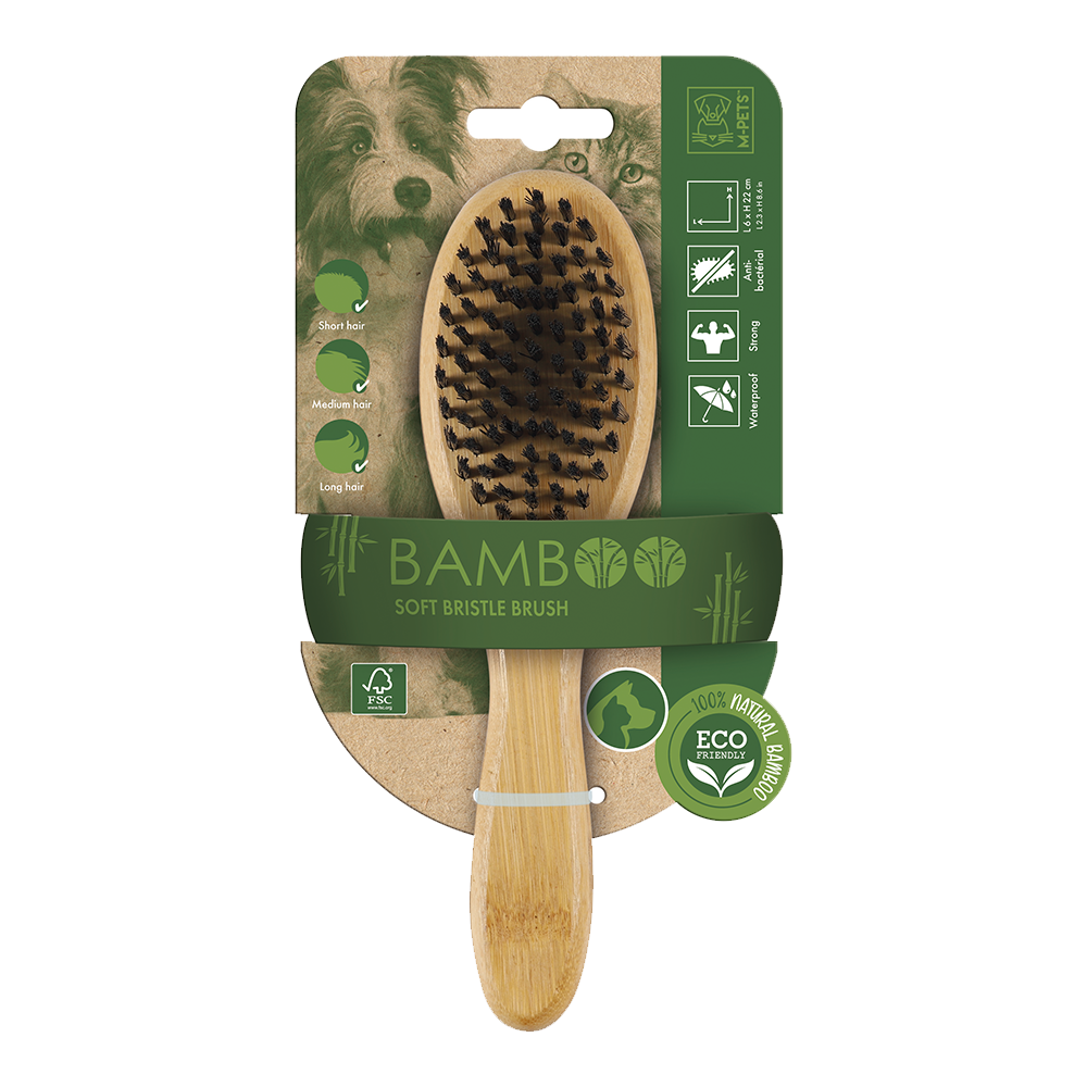 M-PETS Bamboo Soft Bristle Brush