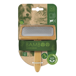 Load image into Gallery viewer, M-PETS Bamboo Slicker Brush
