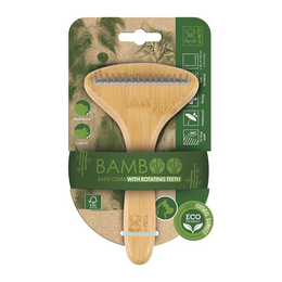 Load image into Gallery viewer, M-PETS Bamboo Rake Comb
