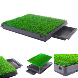 Load image into Gallery viewer, M-PETS Grass Mat Training Pad with Tray
