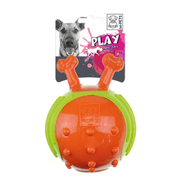 Load image into Gallery viewer, M-Pets Feelo Ball Orange &amp; Green Dog Toy

