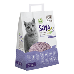 Load image into Gallery viewer, M-PETS Soya Organic Cat Litter Lavender Scented - 100% Biodegradable
