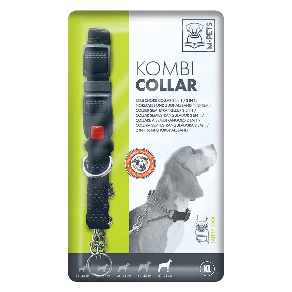 M-Pets Kombi Semi-Choke Collar 2in1
