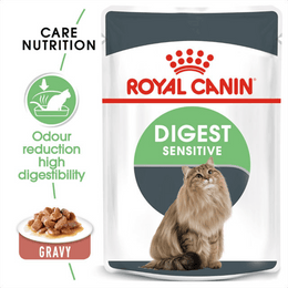 Load image into Gallery viewer, Royal Canin Digest Sensitive Gravy Wet Cat Food Pouches
