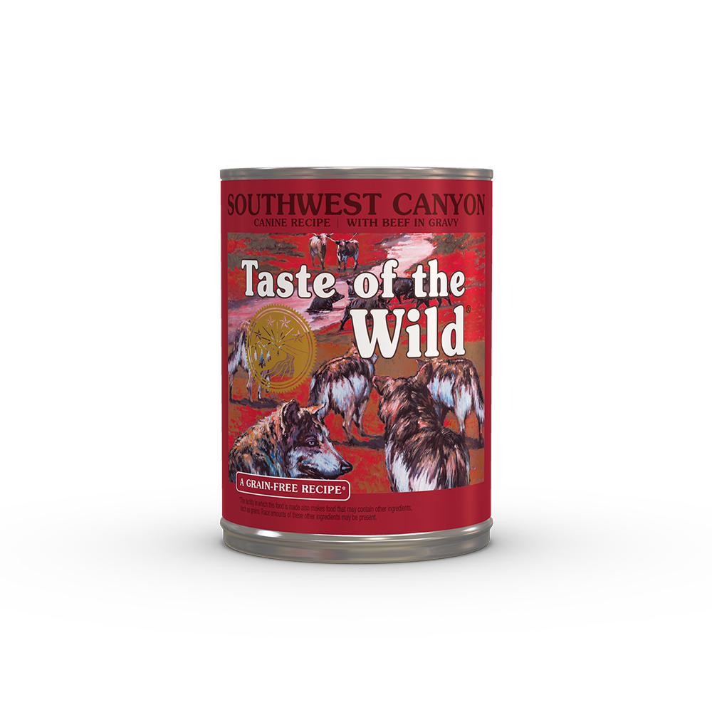 Taste of the Wild Southwest Canyon Beef in Gravy Wet Dog Food Can