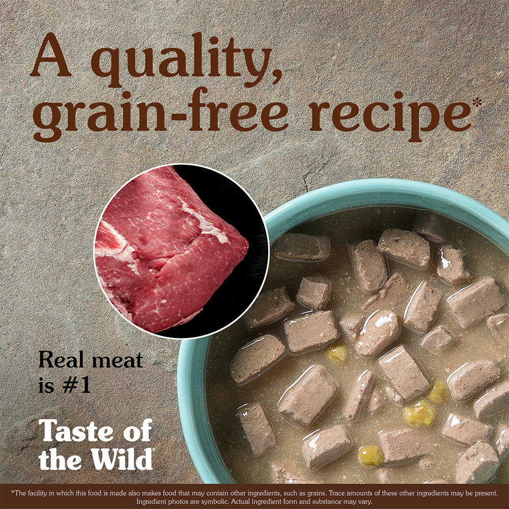 Taste of the Wild Southwest Canyon Beef in Gravy Wet Dog Food Can