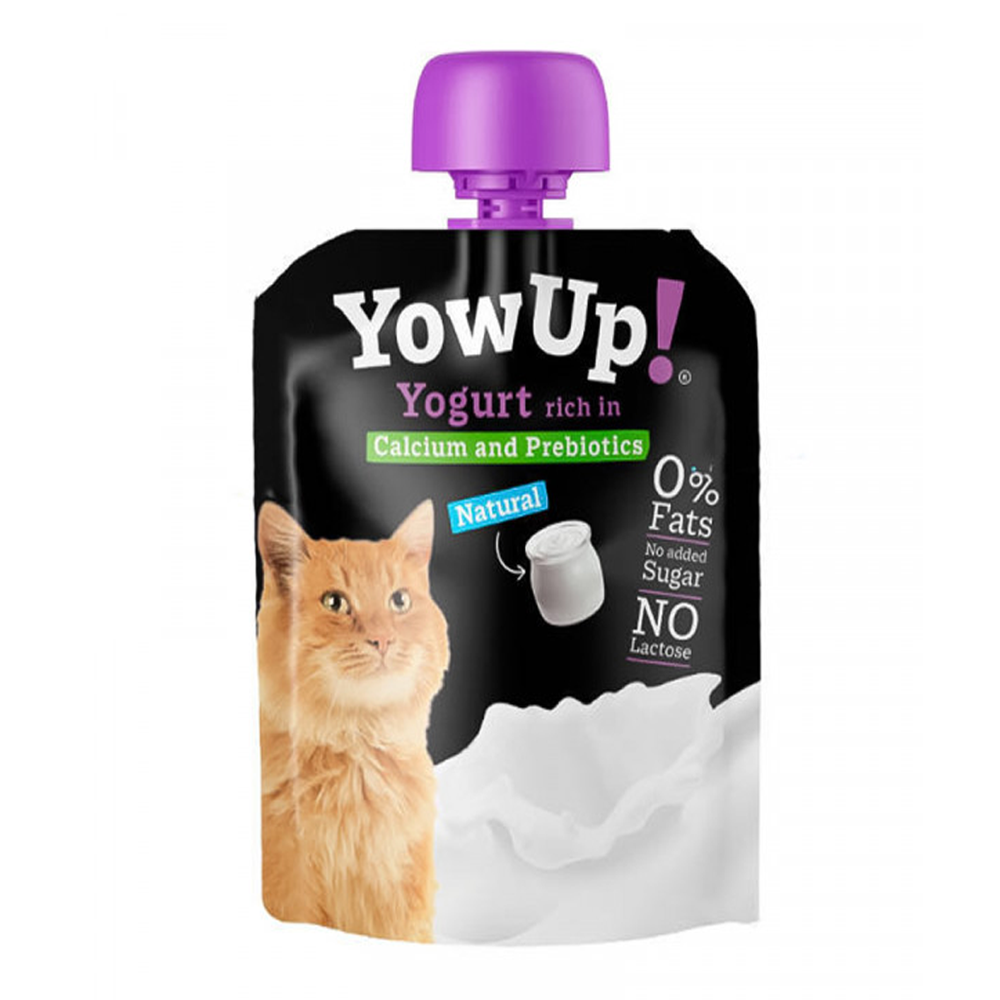 Yow Up Yogurt rich in Calcium and Prebiotics for Cats