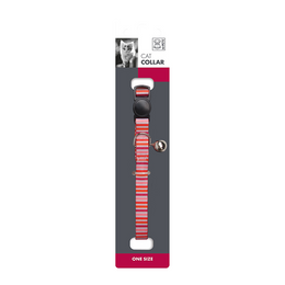 Load image into Gallery viewer, M-PETS Lines Cat Collar Pink
