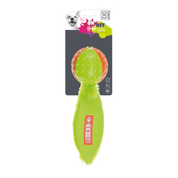 Load image into Gallery viewer, M-Pets On/Off Meteor Orange &amp; Green Dog Toy
