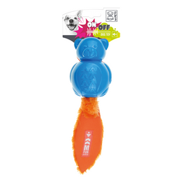 Load image into Gallery viewer, M-Pets On/Off Teddy Blue &amp; Orange Dog Toy
